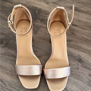 Naturalizer Women's Gold Heeled Sandals